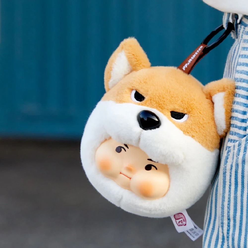 PP X Monster Puppy Bros Rebel Shiba Inu Plush Keychain Clipon Blind Box ToyZero+